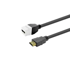 VivoLink PROKEYHDMIFM1W HDMI Cable 1 m HDMI Type A Female to HDMI Type A Male HDMI 2.0 4K 18 Gbps White