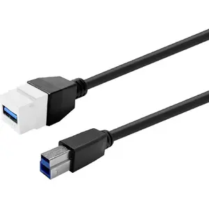 VivoLink USB 3.0 Type-A Extension Cable, Female-to-Female, White, PROKEYUSB3AFBM5W