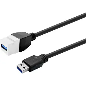 VivoLink USB 3.0 Type-A ligzda — Type-A ligzda adaptera kabelis PROKEYUSB3AFM2W, balts