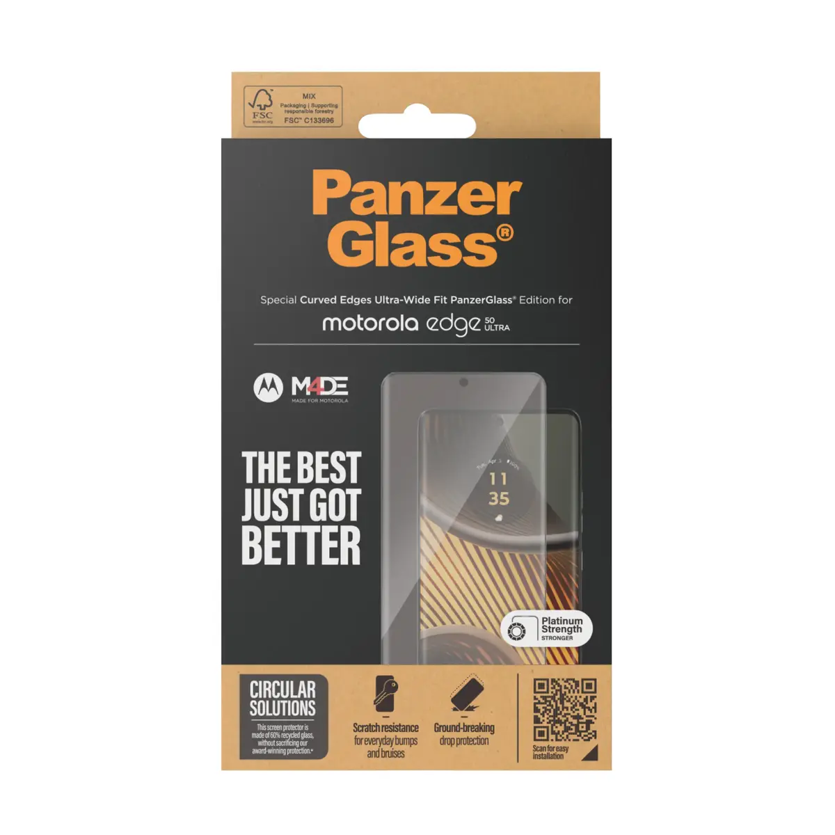 Защитное стекло PanzerGlass Motorola Edge 50 Ultra Photo 3