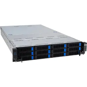 Rack serveris Asus RS521A-E12-RS12U 2U, AMD EPYC 9005, 24x DDR5 sloti, līdz 2 TB, 12×3.5" bay, 2000 W barošanas bloks, 80 PLUS Titanium