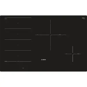 Induction hob Bosch PXE801DC1E 4 zones built-in black