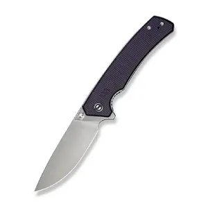 Складной нож CIVIVI Merit C24012-3 — клинок 14C28N, рукоять из фиолетовой микарты