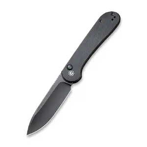 Складной нож CIVIVI Elementum Button Lock All Black G10 C2103A, карманный EDC