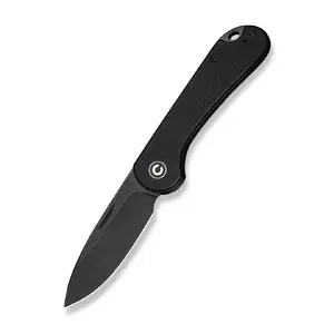 Folding knife CIVIVI Elementum Slip Joint G10 All Black – slip-joint, G10 handle, compact pocket knife