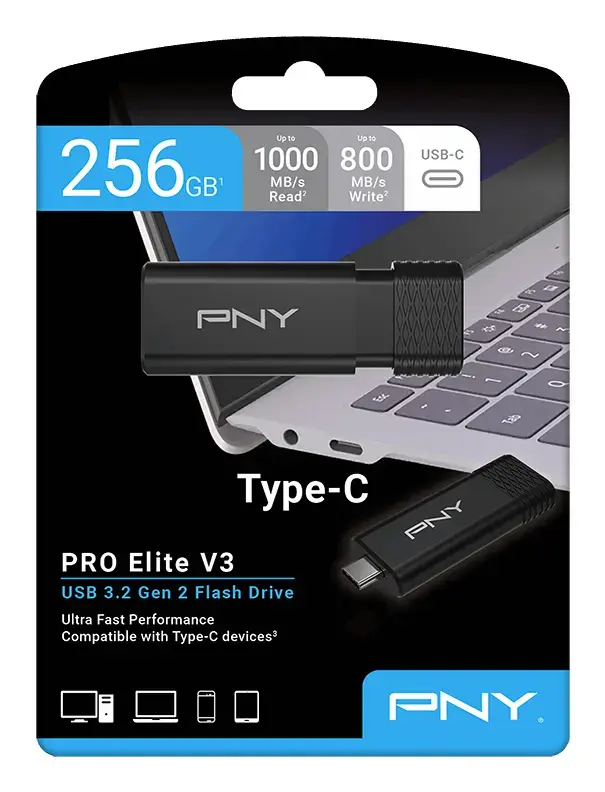 PNY PRO Elite V3 256 ГБ USB Type-C флешка Photo 12