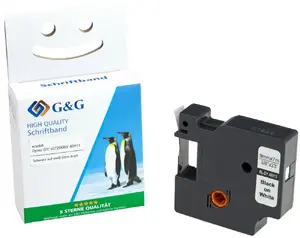 Label tape g g compatible with Dymo D1 40913, 9 mm x 7 m, black on white