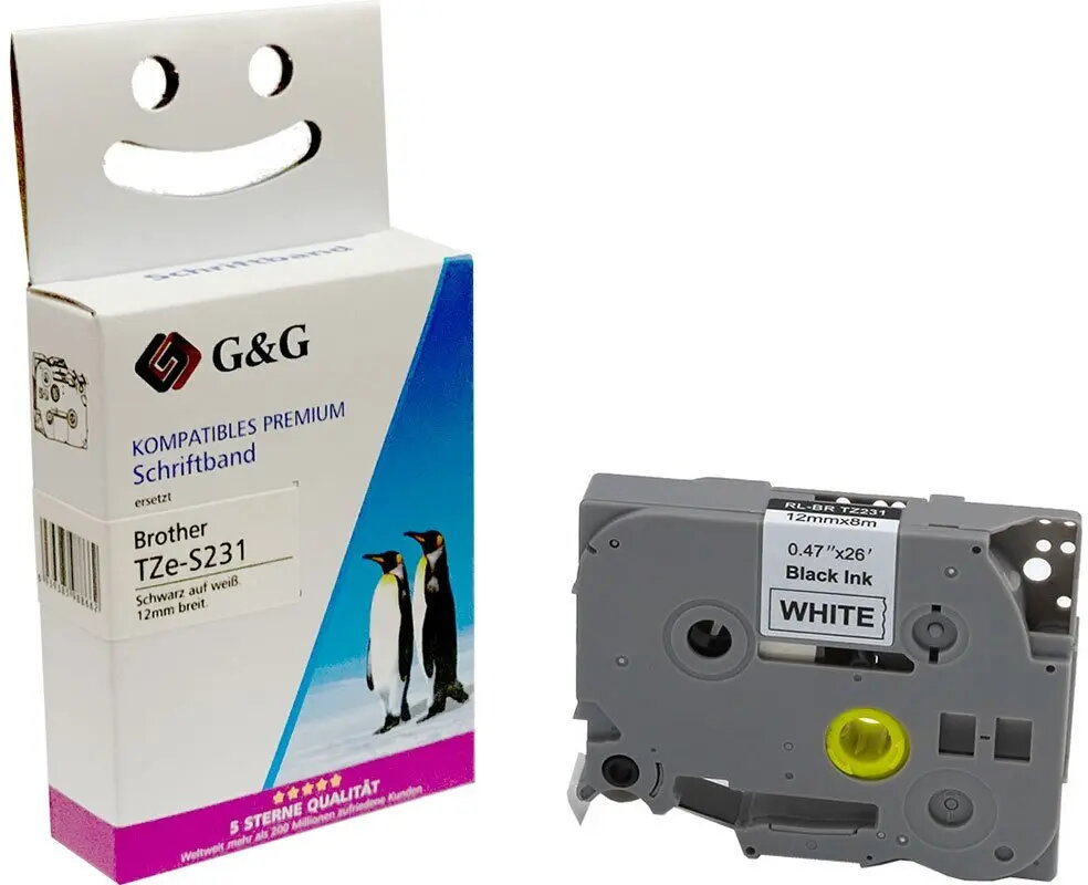 Etiķešu lente g g TZe-S231 12