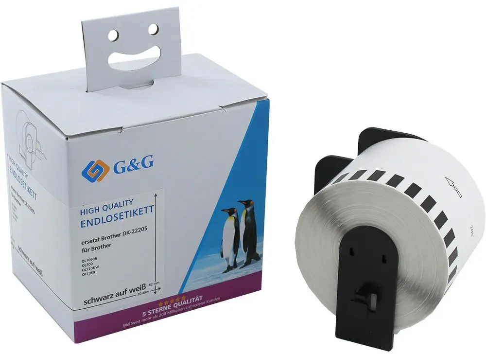 Etiķešu rullis g g DK-22205 62