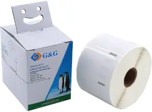 Uzlīmju ruļļi g g saderīgi ar Dymo 11354 – 32 x 57 mm, melns uz balta