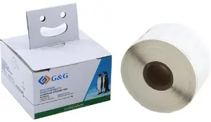 Label roll 41 × 89 mm compatible with Dymo 11356 — g g brand, black on white