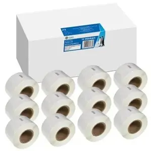 Label roll 28×89 mm, g   g, compatible with Dymo 99010, 12 labels per roll