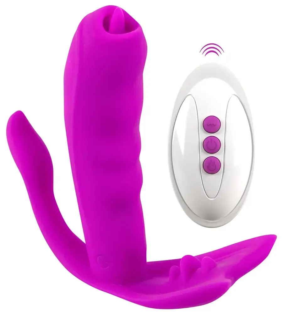 Вибратор Javida Silicone Pink — трусики-вибратор 11 см Photo 2