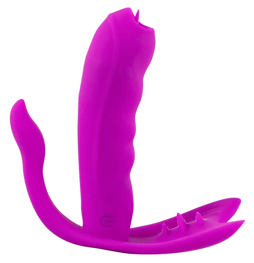 Вибратор Javida Silicone Pink — трусики-вибратор 11 см Photo 4