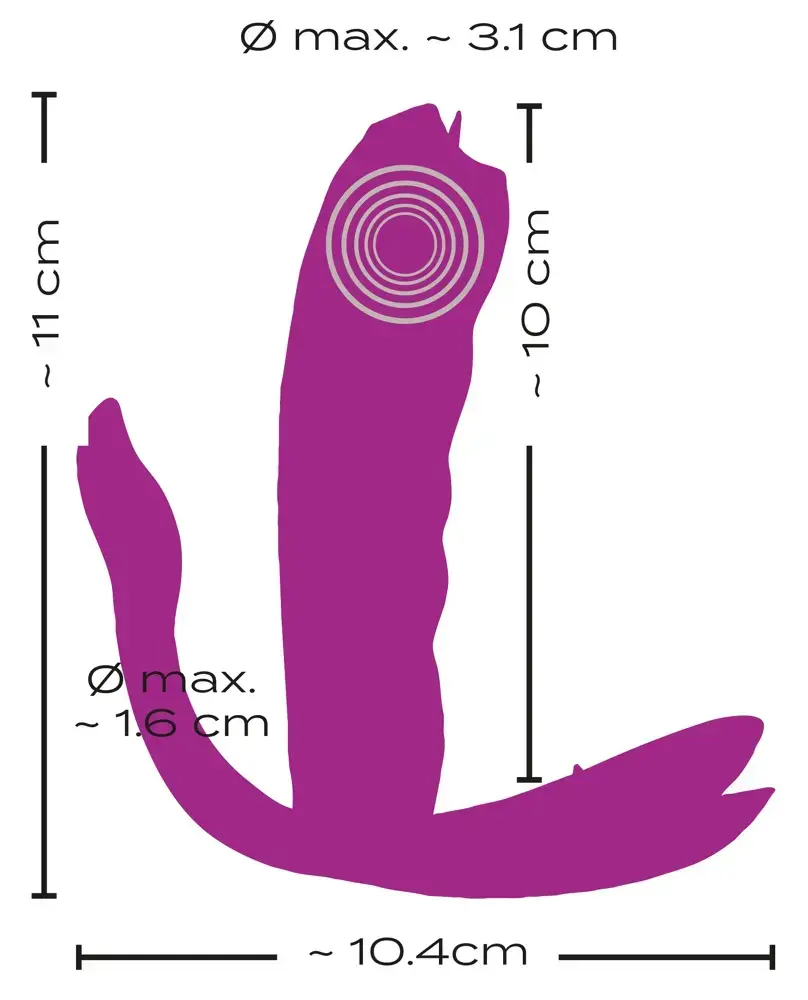 Вибратор Javida Silicone Pink — трусики-вибратор 11 см Photo 13