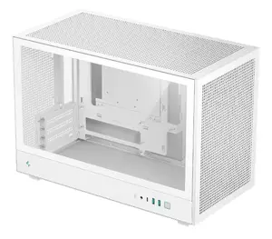 PC case DeepCool CH260 WH Micro Tower white — Micro-ATX/Mini-ITX, tempered glass, USB-C, supports GPU up to 413 mm