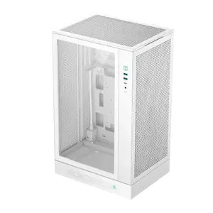 PC case DeepCool CH270 Digital WH Mini Tower White — Mini-ITX/Micro-ATX, tempered glass, USB-C, supports GPU 32 cm, CPU cooler 165 mm