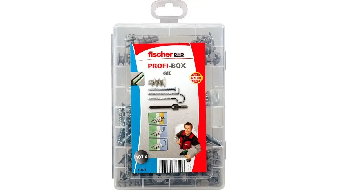 Skrūvju un sienas dībeļu komplekts Fischer 518528 Photo 4