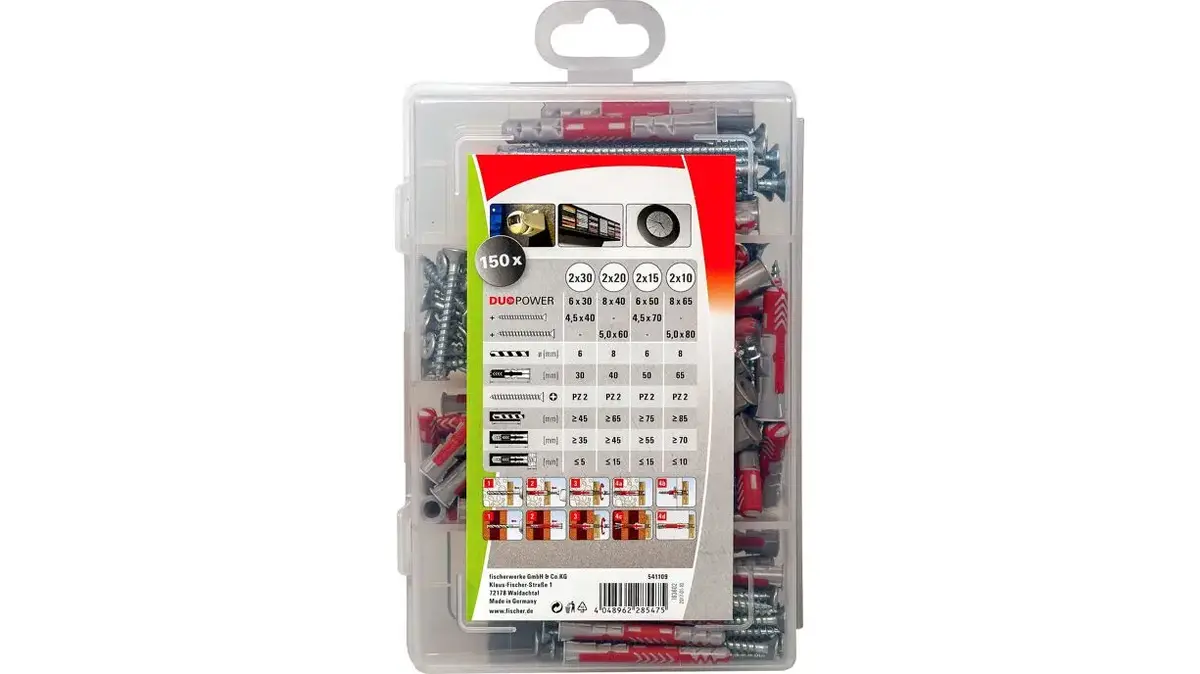 Skrūvju un dībeļu komplekts Fischer 541109 Photo 2