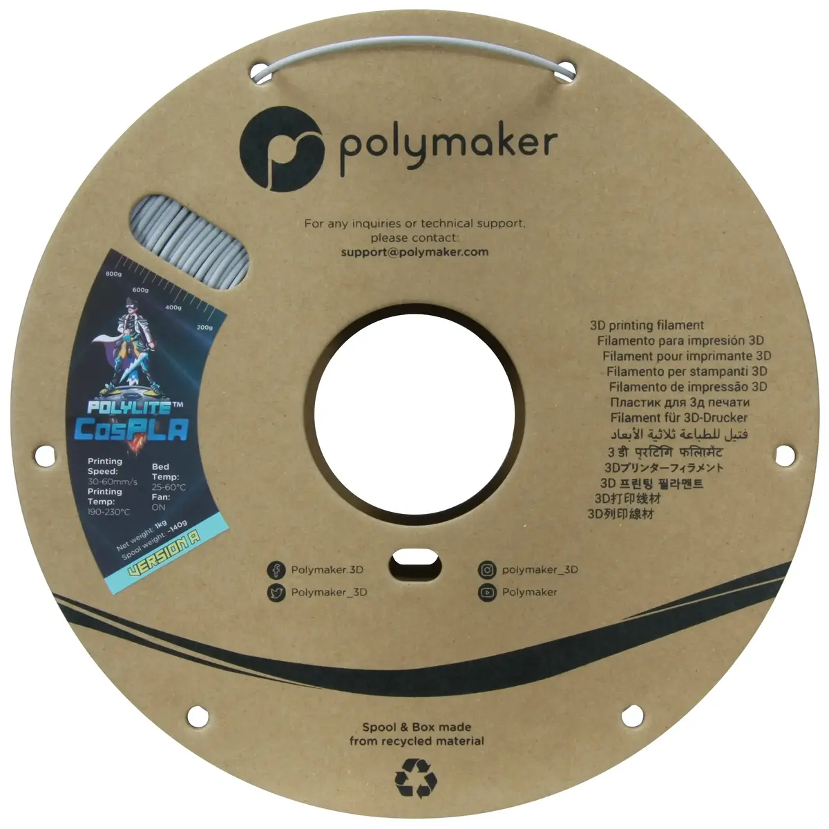 3D drukas materiāls Polymaker PA05006 Photo 5