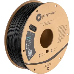 3D printing material Polylactic acid PLA Black 800 g Polymaker PA08001