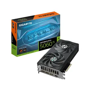 Видеокарта GIGABYTE GeForce RTX 5060 Ti 8 ГБ GDDR7, PCIe 5.0, 128‑бит, 3x DP 2.1b + HDMI 2.1b, 2 вентилятора, 135 Вт, OC
