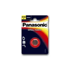 Monētas tipa baterija Panasonic CR2016, vienreizlietojama 3 V, litija, 1.6 g