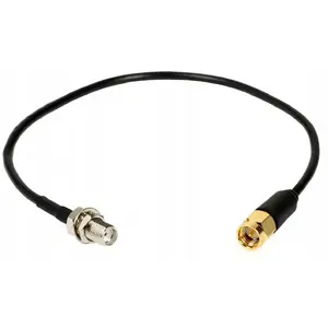 Antenna cable Ropam AT-SMAM-20-SMAF 0.2 m, SMA male to SMA female, black