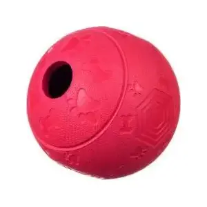 Barry King treat-dispensing ball with maze red 11 cm pet toy