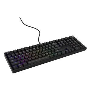 Механическая клавиатура Genesis THOR 404 — полноразмерная 100% USB QWERTY английская, чёрная, RGB