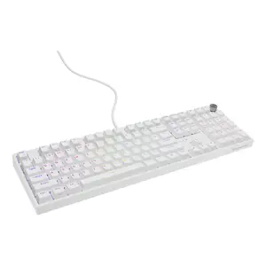 Mechanical keyboard GENESIS NKG-2300 — full-size USB, QWERTY, RGB LED, white