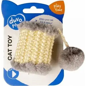Когтеточка-валик с помпоном Duvo+ 13×5×5 см, модель VAT016310