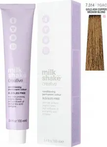 Milk Shake Creative Краска для волос 100мл Средний Медный Золотистый Пепельный Блонд 7.314 7GAC