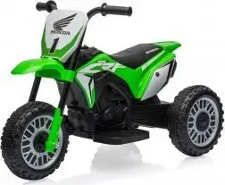 Электромотоцикл детский Milly Mally HONDA CRF 450R Green — аккумуляторный одноместный мотороллер