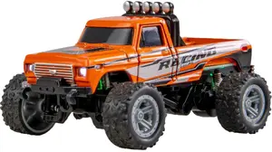Remote Control Monster Truck Amewi DieCast 1:64 RTR Orange, Die-cast Body, Ready-to-Run