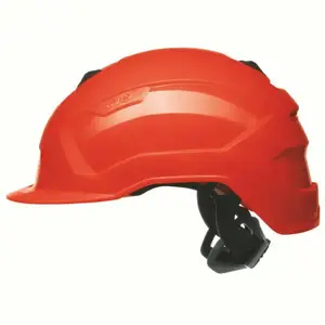 Uvex 9731330 aizsargķivere, augsta blīvuma polietilēns, sarkana, regulējama 51-65 cm