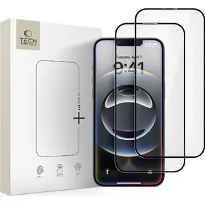 Закалённое защитное стекло 2 шт. Hofi Glass Fit+ для iPhone 16e — чёрное