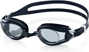 Очки для плавания AQUA-SPEED 025-07 для взрослых, один размер, чёрная оправа