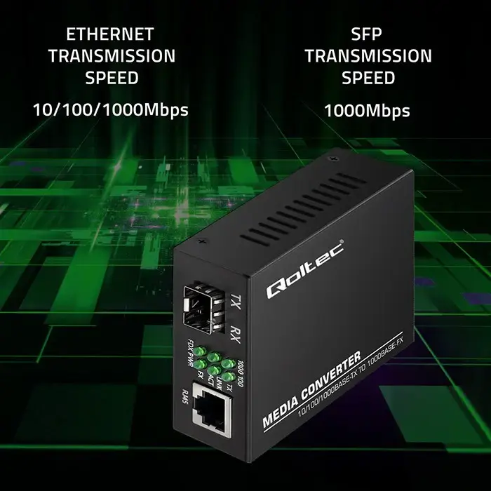 Ethernet medijkonvertors QOLTEC 52295 Photo 4
