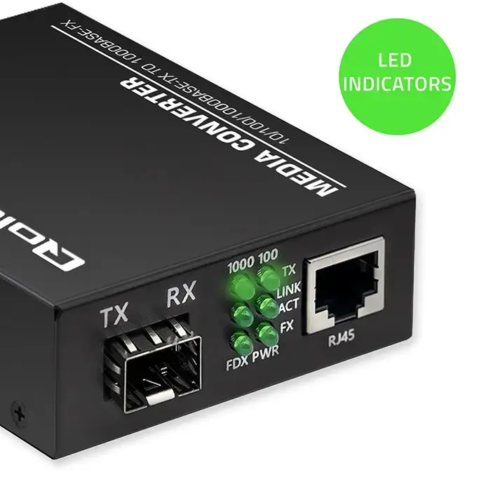 Ethernet medijkonvertors QOLTEC 52295 Photo 6