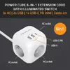 Power Cube QOLTEC 52547 — 3×AC, USB-C PD 20W Photo 2