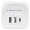 Power Cube QOLTEC 52547 — 3×AC, USB-C PD 20W Photo 3
