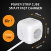 Power Cube QOLTEC 52547 — 3×AC, USB-C PD 20W Photo 6