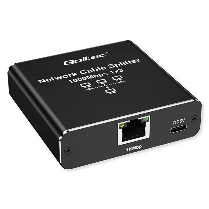 Ethernet splitter QOLTEC 52294 1x3 RJ45 Photo 9