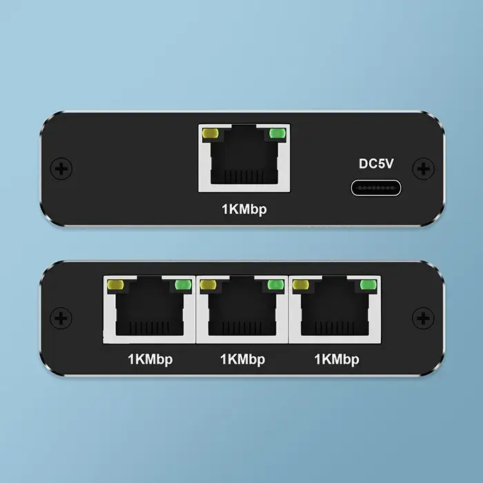 Ethernet splitter QOLTEC 52294 1x3 RJ45 Photo 11