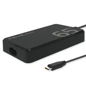 Зарядное устройство QOLTEC 65W GaN Super Fast SLIM PD 5-20V 3.25A USB-C