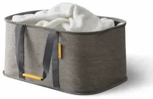 Laundry basket joseph joseph Hold-All Collapsible 35L, grey, portable breathable design