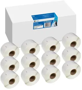 Stickers g g compatible with Dymo 99012 — 36 mm x 89 mm, pack of 12 labels