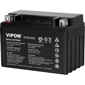Motocikla akumulators VIPOW ML VIPOW MC type 12V 9Ah (BAT0500)