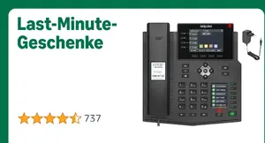 IP-tālrunis GEQUDIO GZ-8 ar skārienekrānu un barošanas bloku (modelis WA9780)